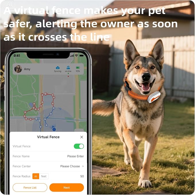 ROTX Dog GPS Tracker Real-time Tracker Alerts Virtual Fence Location - Image 4