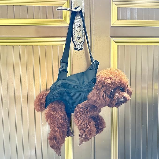 Pet Dog Carrier Backpack, Portable Breathable Mesh Chest Carrier, Polyester - Image 9