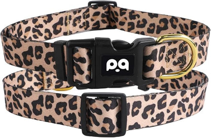 QQPETS Adjustable Soft Dog Collar: Print Flower Pink Multicolor Cute Patterns - Image 8
