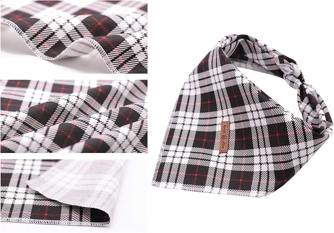 Lionet Paws Dog Bandana Washable Cotton Handkerchief Scarf Triangle Bandana - Image 2