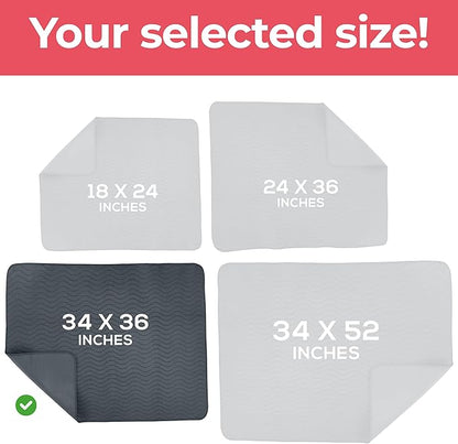 Utopia Bedding Washable Underpads 34" x 36", Waterproof Reusable Heavy - Image 4