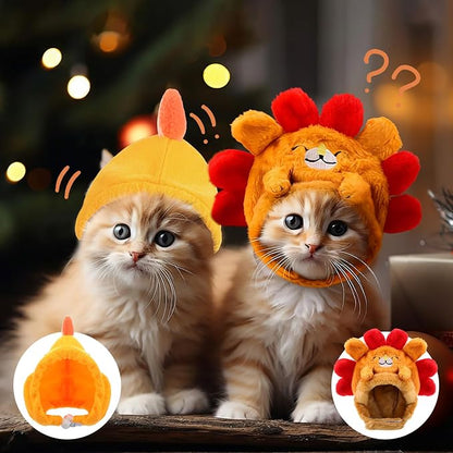 Weewooday 5 Pieces Cat Costume Bunny Hat Outfit - Image 3
