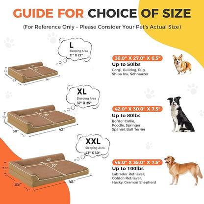 Dog Bed Large Sized Dogs, XL Orthopedic Dog Bed - Image 4