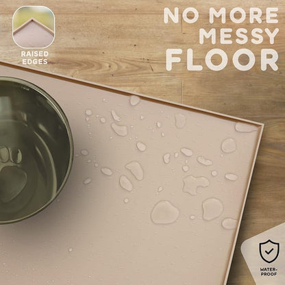 Dog Food Mat - 24x15 Raised Edges Dogs Mat - Image 5