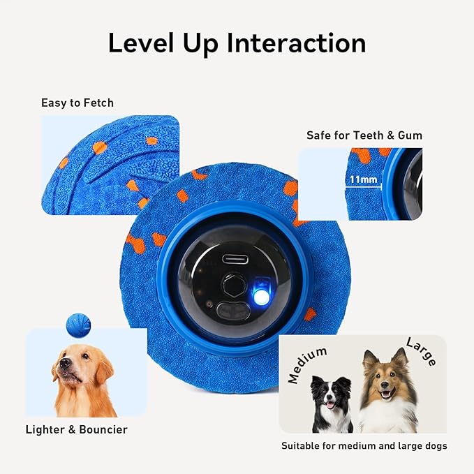 Cheerble Smart Interactive Dog Toy, Wicked Ball AIR, Automatic Moving, and - Image 7