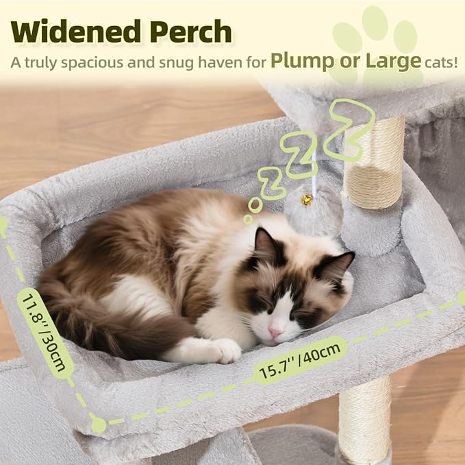 Taoqimiao Cat Tree, 32.2-Inch Cat Tower - Image 2