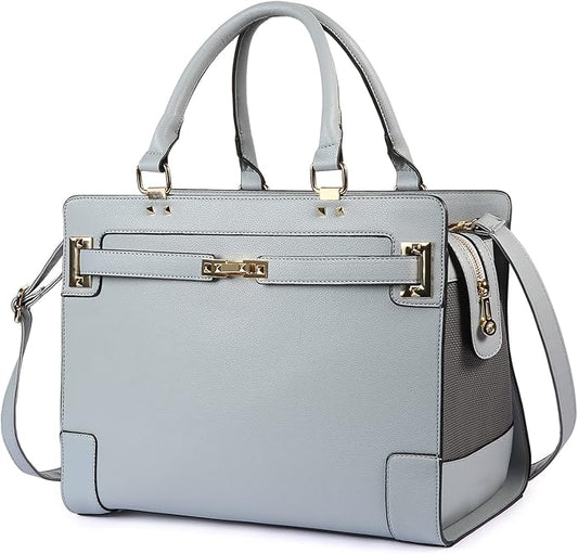 Fashion Dog Purse with Shoulder Strap, Holds Up to 7lbs Quality PU Leather Pet - Image 2