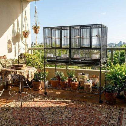 43'' Wrought Iron Birdcage - Image 7