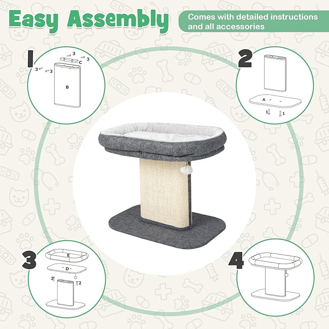 Tangkula Cat Tree for Indoor Cats, 2-Tier Cat Tower - Image 9