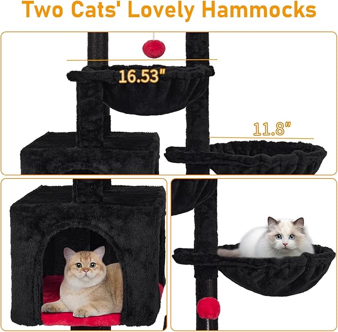 KIYUMI Cat Tree Cat Tower Condo - Image 3