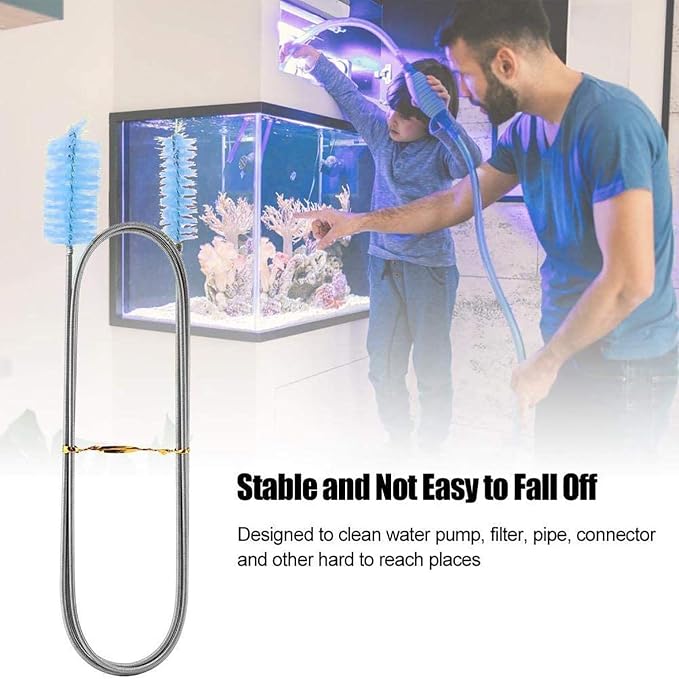 Flexible Drain Brush, Nylon Cleaner Double Ended Elastic Hose Pipe 67-inch and - Image 4