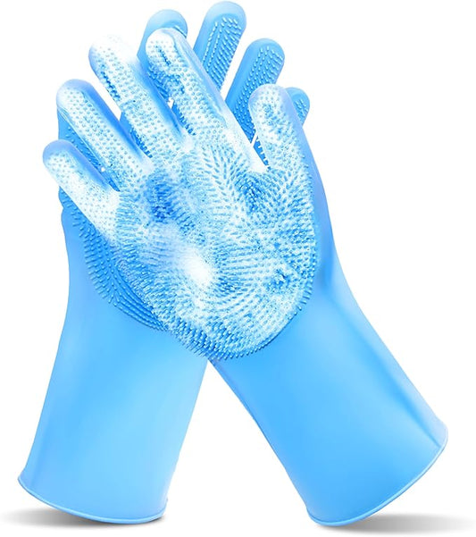 Pet Grooming Gloves—Heat Resistant Dog Washing Gloves by MAIIU
