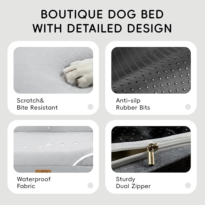 Homemate Dog Bed Large Sized Dog: 42x30 inch Orthopedic Large Dogs Bed XL - Image 6