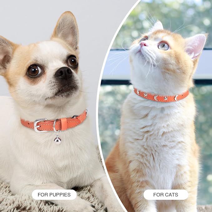 Leather Cat Collars for Boy Girl Cats - Image 7