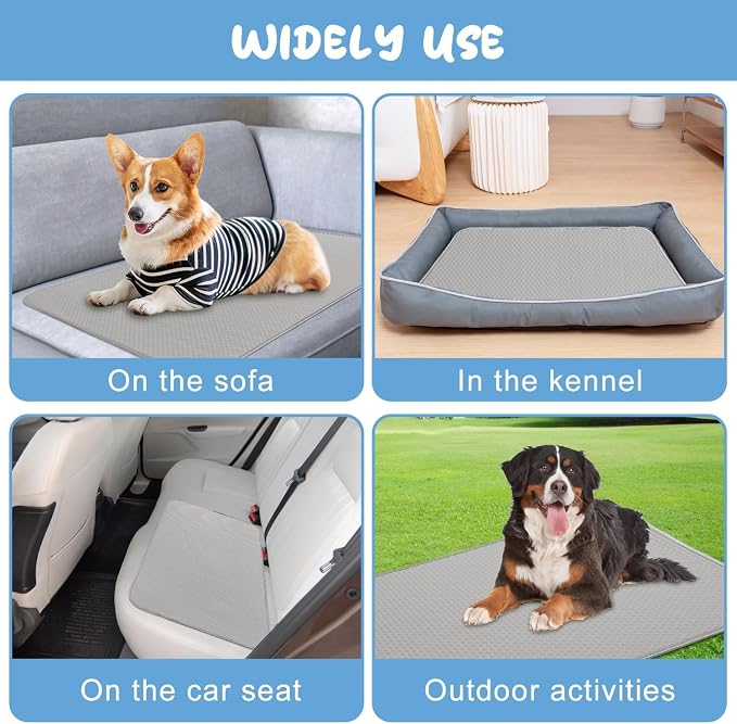 Summer Dog Cooling Mat Washable Ice Silk Self Cool Pad - Image 4