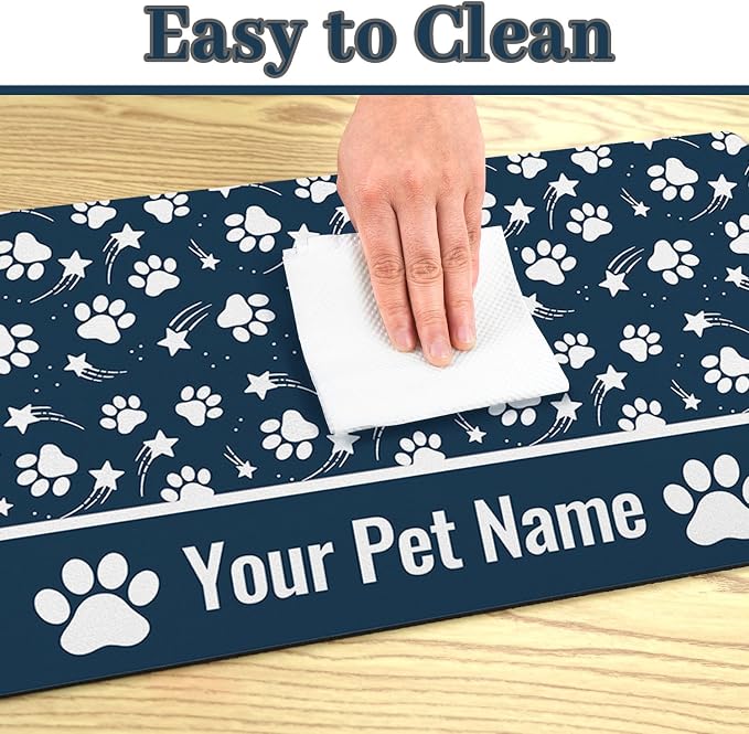 Personalized Dog Food Mat Custom Pet Feeding Absorbent Mats - Image 5