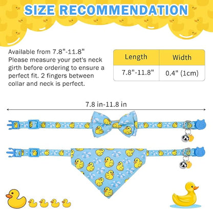 SCENEREAL Cat Collar with Bells, 2 Pack Breakaway Cat Collars with Removable - Image 8
