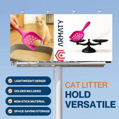 Small cat Litter Scooper with Holder: Perfect - Image 4