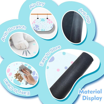 Dog Food Mat 20''x12'', Small Pet Feeding Mat, Non-Slip Rubber Pet Food Mat - Image 3
