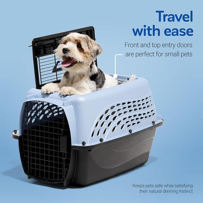 Petmate Dog Crates for Small Dogs & Cat Carriers, Two-Door Plastic Pet Kennel - Image 3