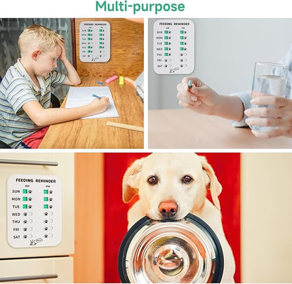YAUYIK Dog Feeding Reminder, Puppy Feeding Schedule Chart, AM/PM Daily - Image 3