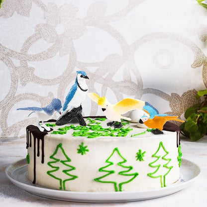 ZENFUN 29 Pieces Realistic Bird Animals Figurines, Mini Bird Model, Birds Cake - Image 7