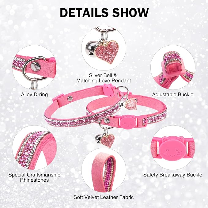 Rhinestone Cat Collar Breakaway - Image 3