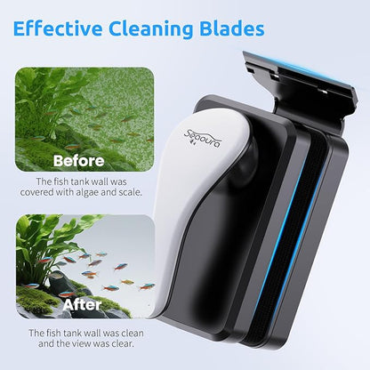SEAOURA Magnetic Aquarium Glass Cleaner，Algae Scraper - Image 4