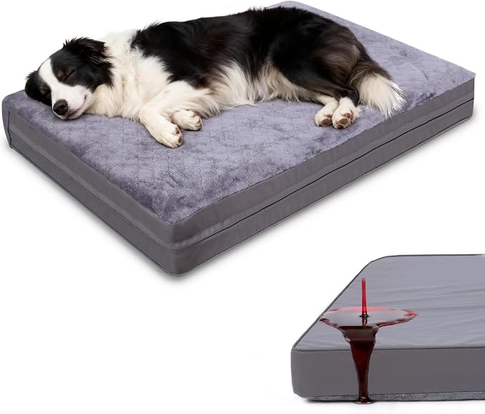 Waterproof Dog Bed for Crate by WAYIMPRESS