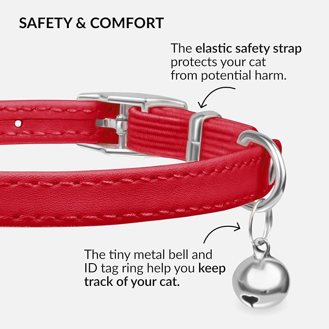CollarDirect Leather Cat Collar - Image 3