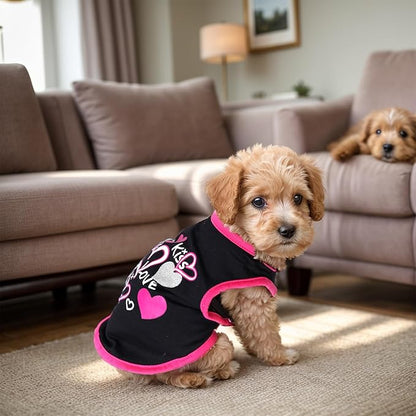 4 Pack Dog Shirts Summer Printed Puppy Clothes Cute Sleeveless Pet T Shirts Dog - Image 6