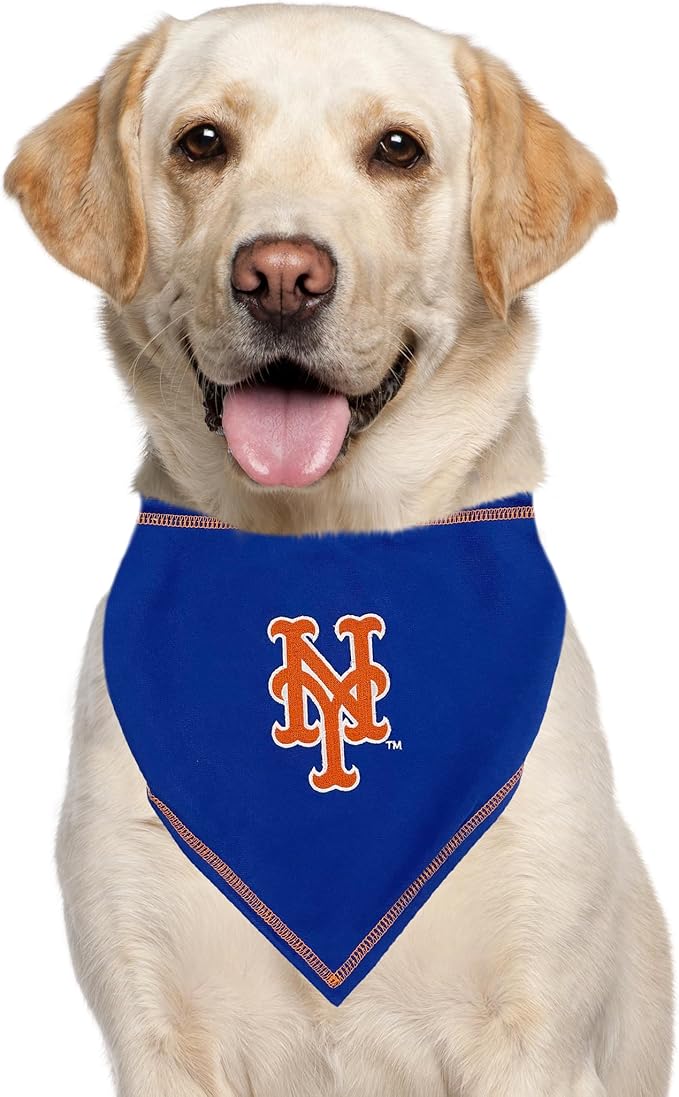 Pets First MLB New York Mets TIE Bandana, Small/Medium. Dog Bandana Scarf Bib - Image 5