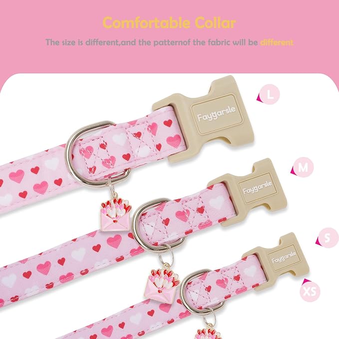 Faygarsle Valentine's Day Dog Collar, Adjustable - Image 5