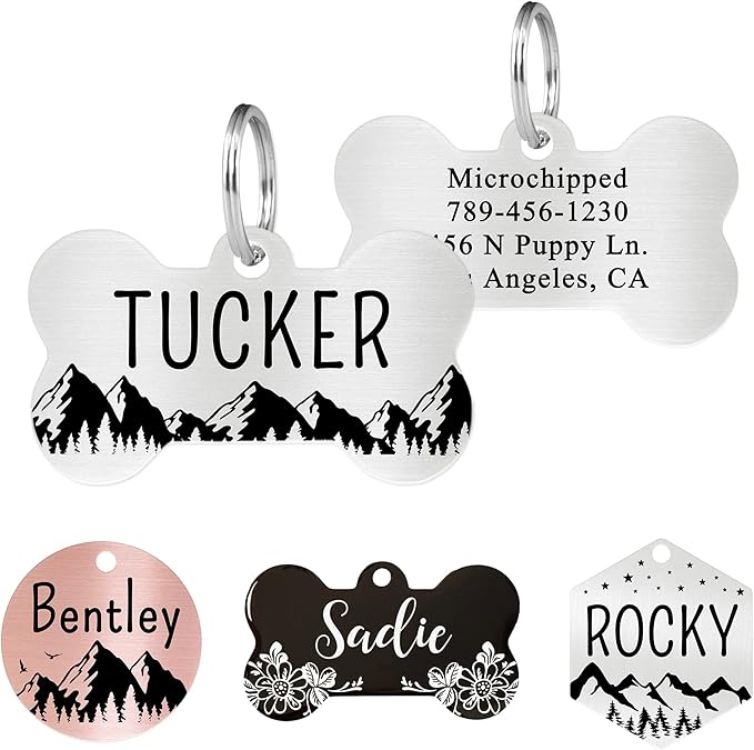 Ultra Joys Personalized Dog and Cat Tags by UltraJoys