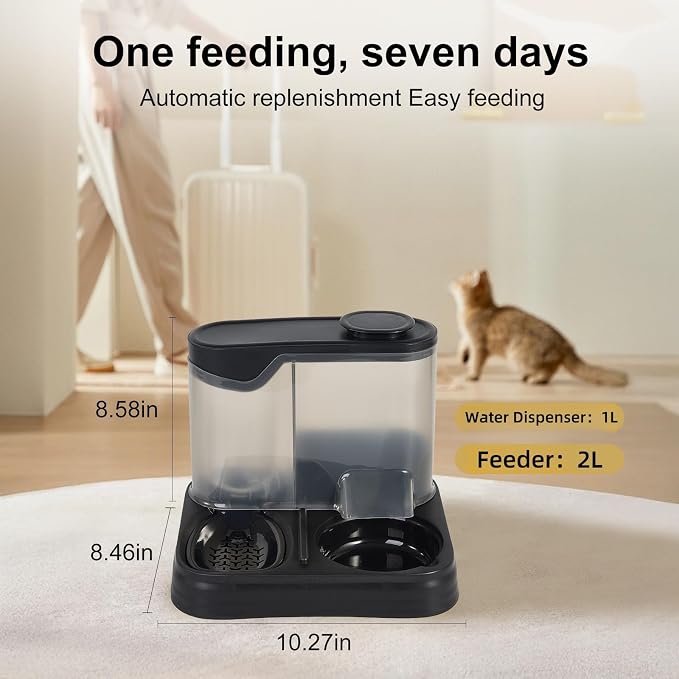Gravity Pet Feeder and Water Dispenser Set, Automatic Dog Feeder and Dog Water - Image 7