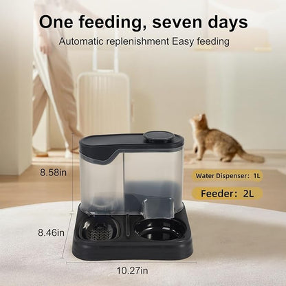 Gravity Pet Feeder and Water Dispenser Set, Automatic Dog Feeder and Dog Water - Image 7