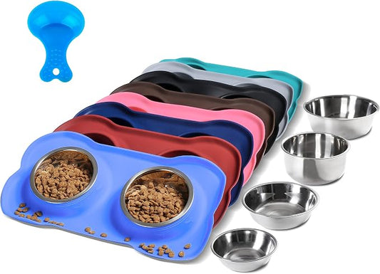 Hubulk Pet Dog Bowls 2 Stainless Steel Dog Bowl by Hubulk