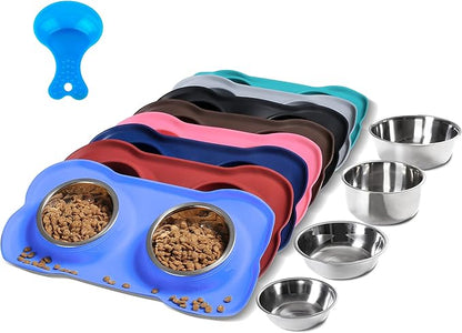 Hubulk Pet Dog Bowls 2 Stainless Steel Dog Bowl by Hubulk