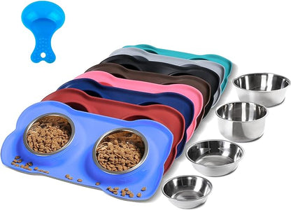 Hubulk Pet Dog Bowls 2 Stainless Steel Dog Bowl by Hubulk