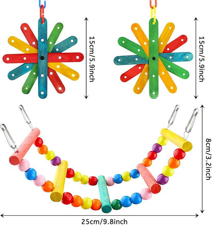 8 pcs Bird Toys for Parakeets - Image 3