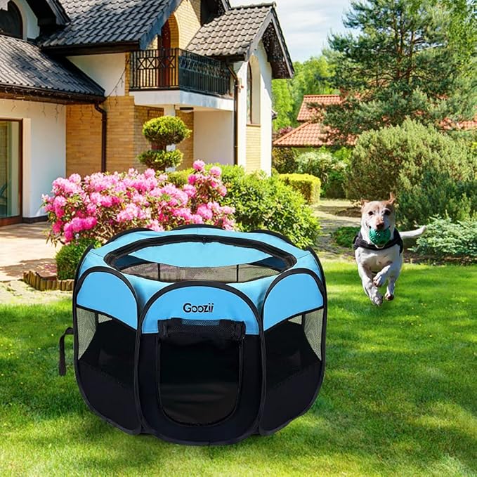 Dog Playpen Portable Collapsible, Indoor Outdoor Pet Puppy Exercise Playpens - Image 7