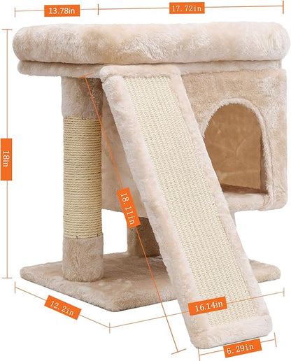 SYANDLVY Small Cat Tree for Indoor Large Cats, Kittens Condo - Image 2
