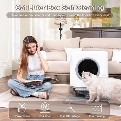 Automatic Litter Box, Self Cleaning Litter Box, Odor Control, 90L Large Capacity - Image 2