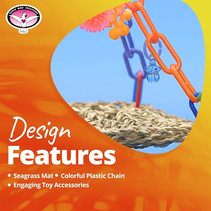 Super Bird Creations SB747 Mini Flying Trapeze Bird Toy, Small Bird Size - Image 4