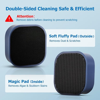fishkeeper Mini magnetic Aquarium Glass Cleaner, Fish Tank Scrubber Cleaner - Image 4