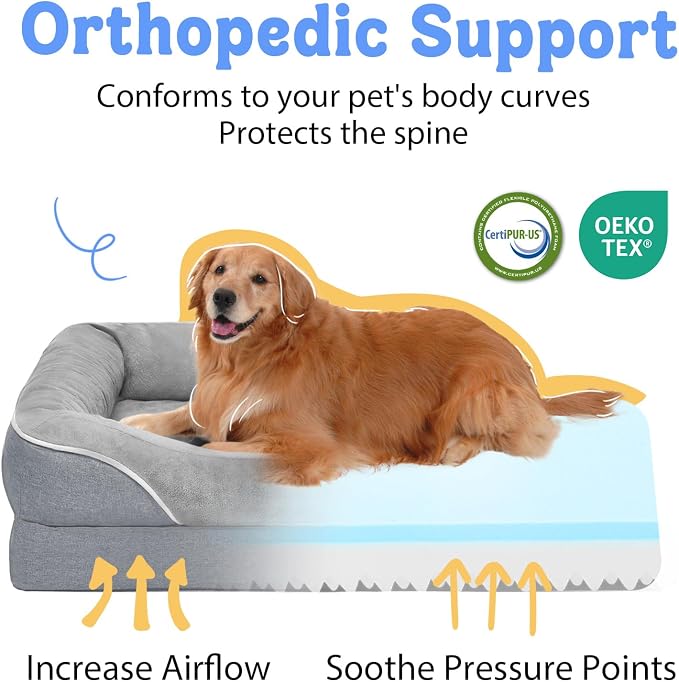 Washable Orthopedic Large Dog Bed - Image 2