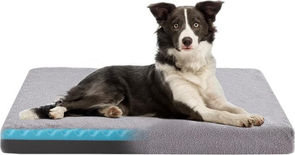 Cooling Dog Beds for Large Dogs, Memory Foam Pet Bed by WATANIYAPET