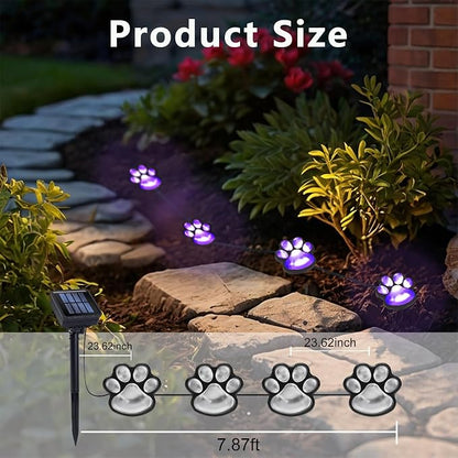 Paw Print Solar Lights - Image 2