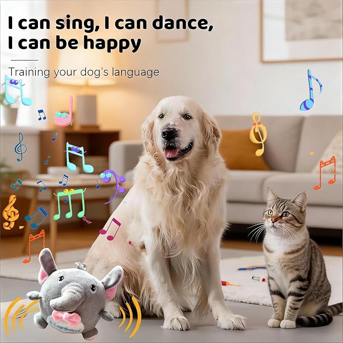 Interactive Dog Toys, Active Moving Pet Plush Toy - Image 2