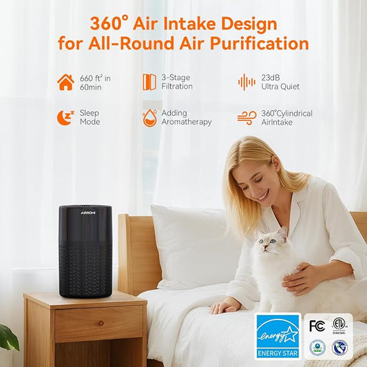 AIRROMI Pets Air Purifier for Home Allergies, - Image 2